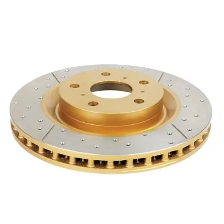 DISQUES AVANT PERCES RAINURES VENTILES DBA GOLD POUR TOYOTA KZJ/KDJ90/95 Bon Plan
