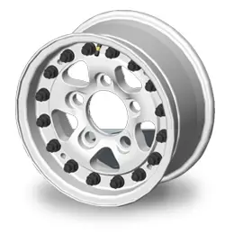 JANTE ALUMINIUM DOUBLE BEADLOCK HUTCHINSON 7X16 5X165 LAND ROVER DEFENDER NOIR Promotion