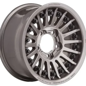 JANTE ALUMINIUM DOUBLE BEADLOCK HUTCHINSON 8.5 X 17 5X150 TOYOTA GRIS CLAIR BRILLANT Quantité Limitée