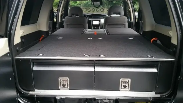 AMÉNAGEMENT INTÉRIEUR COMPLET DOUBLE TIROIR POUR NISSAN PATROL Y61 5 PORTES Satisfait Ou Remboursé