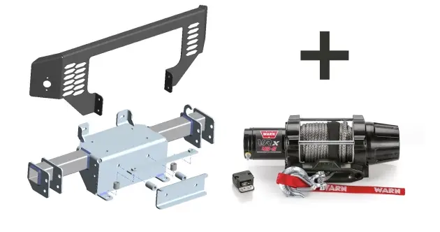 Dernière Chance KIT DE MONTAGE INTEGRE AVEC TREUIL WARN VRX 45-S POUR SUZUKI JIMNY A PARTIR DE 2018