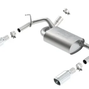 KIT SILENCIEUX TUBE DE SORTIE ECHAPPEMENT INOX BORLA JEEP WRANGLER JK 3.6 V6 A PARTIR DE 2012 Prix Choc
