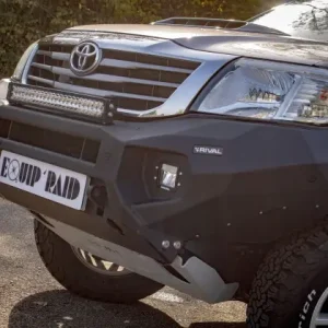 Prix Choc PARE CHOCS AVANT RIVAL EN ALUMINIUM POUR TOYOTA HILUX VIGO DE 2012 A 2015 AVEC FEUX LED