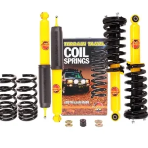 KIT DE SUSPENSION COMBINÉ ASSEMBLÉ TERRAIN TAMER REHAUSSE +40/50MM POUR MITSUBISHI PAJERO 3 ET 4 Paiement Sécurisé