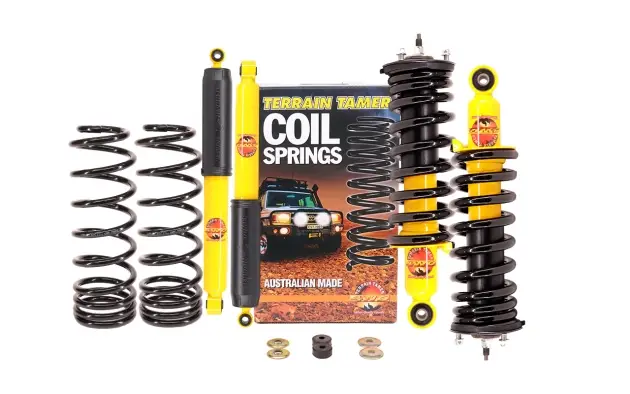 Affaire À Saisir KIT DE SUSPENSION COMBINÉ ASSEMBLÉ TERRAIN TAMER REHAUSSE +40/50MM POUR NISSAN NAVARA D23 RESSORT HELICOIDAUX ARR
