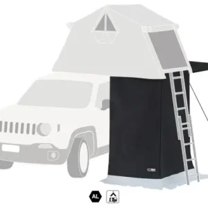 CABINE-VESTIAIRE OVERLAND ET AIR CAMPING (HAUTEUR VEHICULE + BARRES DE TOIT COMPRISE ENTRE 155 ET 170 CM) Livraison Gratuite
