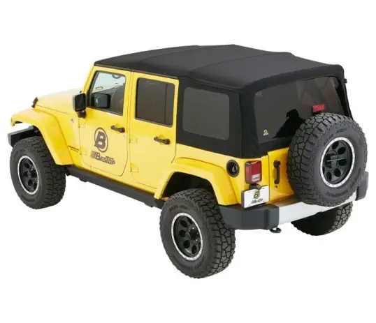 BACHE SUPERTOP NX BLACK TWILL COMPLETE POUR JEEP WRANGLER JKU 4 PORTES Achat Immédiat