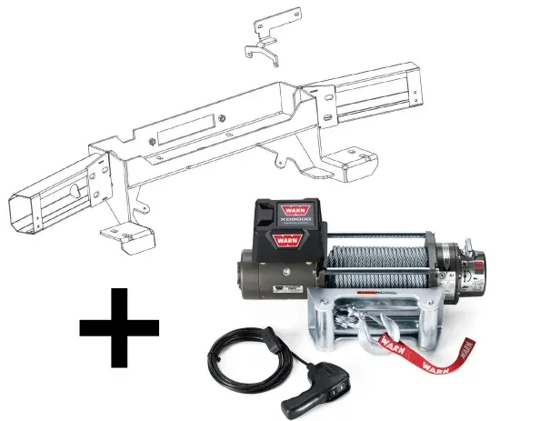Petit Prix KIT DE MONTAGE INTEGRE AVEC TREUIL WARN XD9000 POUR TOYOTA LANDCRUISER 200 V8