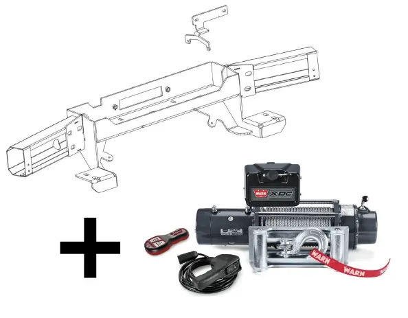 Nouvelle Collection KIT DE MONTAGE INTEGRE AVEC TREUIL WARN XDC POUR TOYOTA LANDCRUISER 200 V8