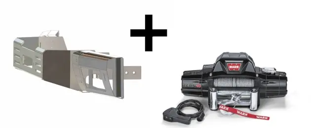 Commander Maintenant PARE CHOC AVEC KIT DE MONTAGE INTEGRE AVEC TREUIL WARN ZEON 10 POUR MERCEDES G463 JUSQU'A 2015