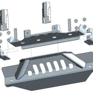 KIT DE MONTAGE INTEGRE POUR TREUIL POUR JEEP WRANGLER JL A PARTIR DE 2019 Dernier Modèle