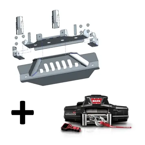 KIT DE MONTAGE INTEGRE AVEC TREUIL ZEON 10 PLATINUM POUR JEEP WRANGLER JL A PARTIR DE 2019 Commander Maintenant