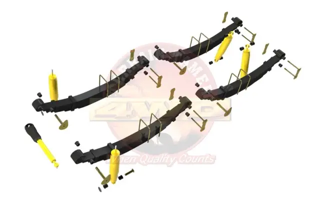 Vente Flash KIT DE SUSPENSION TERRAIN TAMER REHAUSSE +40/50MM POUR TOYOTA LANDCRUISER BJ40/43 AVANT 1980