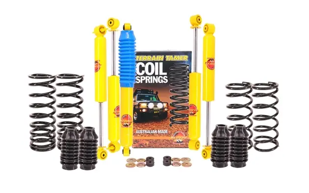 KIT DE SUSPENSION TERRAIN TAMER REHAUSSE +40/50MM POUR LAND ROVER DISCOVERY II DE 1999 A 2004 Authentique
