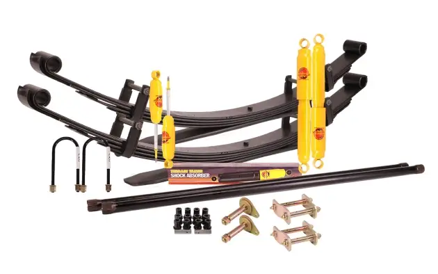 KIT DE SUSPENSION TERRAIN TAMER REHAUSSE +40/50MM POUR MITSUBISHI PAJERO I DE 1983 A 1991 CHASSIS LONG Dernier Modèle