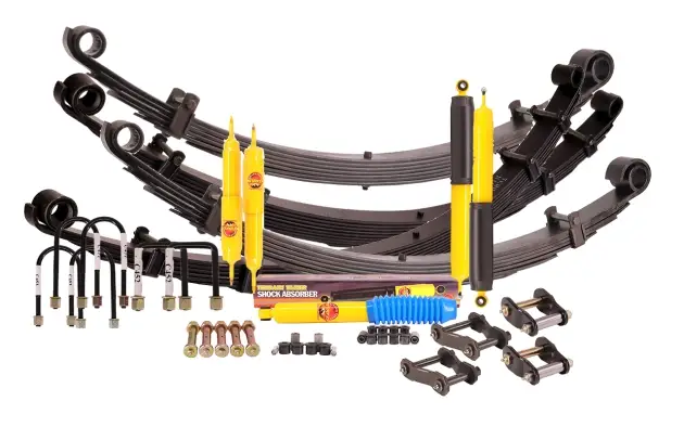 KIT DE SUSPENSION TERRAIN TAMER REHAUSSE +40/50MM POUR NISSAN PATROL Y260 DE 1983 A 1987 Solde