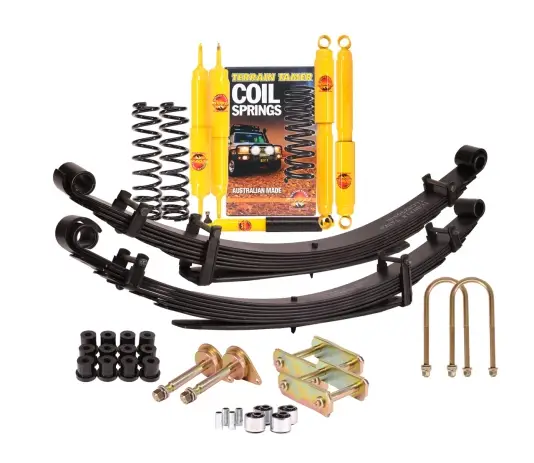 KIT DE SUSPENSION TERRAIN TAMER REHAUSSE +40/50MM POUR TOYOTA LANDCRUISER HZJ71/74 A PARTIR DE 1999 Quantité Limitée