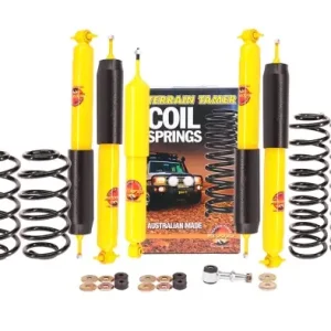 KIT DE SUSPENSION TERRAIN TAMER REHAUSSE +40/50MM POUR JEEP WRANGLER TJ DE 1996 A 2006 Meilleur Prix