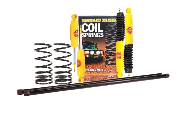 KIT DE SUSPENSION TERRAIN TAMER REHAUSSE +40/50MM POUR MITSUBISHI PAJERO II DE 1991 A 1999 Réduction