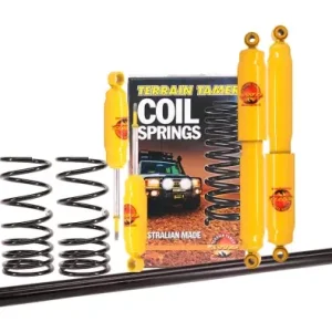 KIT DE SUSPENSION TERRAIN TAMER REHAUSSE +40/50MM POUR MITSUBISHI PAJERO I DE 1983 A 1991 Commander Vite