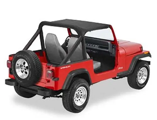 BACHE BIKINI STRAPLESS BLACK CRUSH POUR JEEP CJ7 DE 1980 A 1986 Commander Maintenant