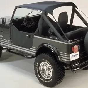 Livraison Express BACHE BIKINI TRADITIONAL BLACK CRUSH POUR JEEP CJ 5 DE 1976 A 1983