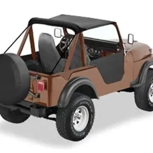 BACHE BIKINI TRADITIONAL BLACK CRUSH POUR JEEP CJ 5 DE 1955 A 1975 Prix Bas