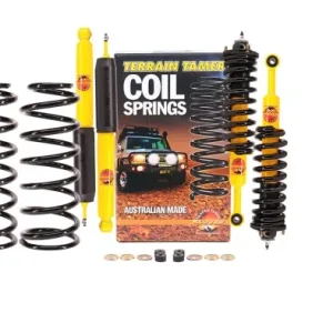 KIT DE SUSPENSION TERRAIN TAMER COMBINÉ ASSEMBLÉ REHAUSSE +40/50MM POUR TOYOTA KDJ/GRJ120/125 2002-2008 (CONVERSION SUSPENSION PNEUMATIQUE A SUSPENSION RESSORT) Nouvel Arrivage
