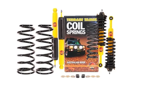 KIT DE SUSPENSION TERRAIN TAMER COMBINÉ ASSEMBLÉ REHAUSSE +40/50MM POUR TOYOTA KDJ/GRJ120/125 2002-2008 (CONVERSION SUSPENSION PNEUMATIQUE A SUSPENSION RESSORT) Nouvel Arrivage