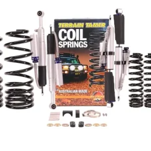 KIT DE SUSPENSION TERRAIN TAMER AVEC AMORTISSEUR PRO SHOCK REHAUSSE +40/50MM POUR TOYOTA FJ CRUISER A PARTIR DE 2010 Bon Plan