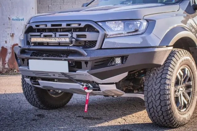 PARE CHOC AVANT DE REMPLACEMENT RHINO4X4 EVOLUTION 3D NOIR POUR FORD RANGER RAPTOR A PARTIR DE 2019 Haute Qualité