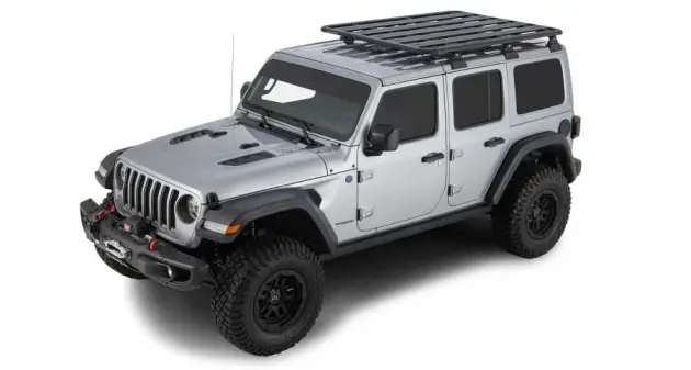 Super Prix KIT BACKBONE AVEC GALERIE PIONEER 6 RHINO RACK 1828X1426MM POUR JEEP WRANGLER JL 4 PORTES (AVEC PIEDS RLT600)
