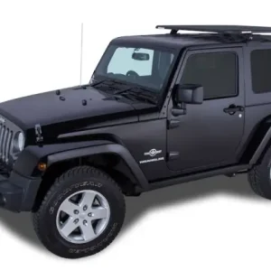 Top Vente KIT BACKBONE GALERIE PIONEER RHINO RACK NG 1328 X 1426MM POUR JEEP WRANGLER JK 2 PORTES