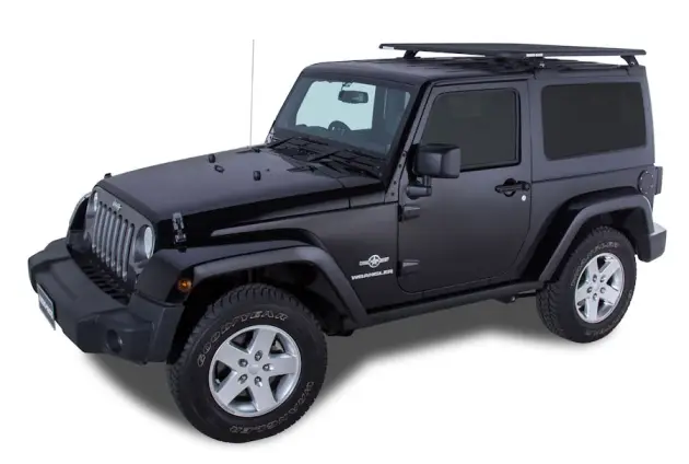 Top Vente KIT BACKBONE GALERIE PIONEER RHINO RACK NG 1328 X 1426MM POUR JEEP WRANGLER JK 2 PORTES