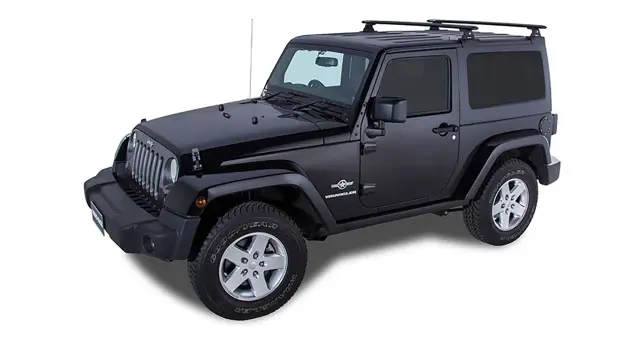 KIT BACKBONE BARRES DE TOIT VORTEX RHINO RACK 1500 MM NOIRES POUR JEEP WRANGLER JK 2 PORTES (AVEC PIEDS RLT600) Commander Maintenant