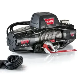 Top Vente TREUIL WARN VR EVO 10S 4.5 TONNES 12V CORDE SYNTHETIQUE AVEC COMMANDE FILAIRE ET SANS FIL