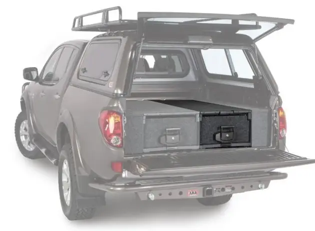 TIROIR DE RANGEMENT SIMPLE ARB 1730 X 500 X 320 MM AVEC PLATEAU FIXE POUR PICK-UP EXTRA CABINE Promotion Saisonnière