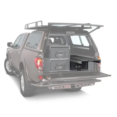 TIROIR DE RANGEMENT SIMPLE ARB 1730 X 500 X 320 MM AVEC PLATEAU COULISSANT POUR PICK-UP EXTRA CABINE Top Vente