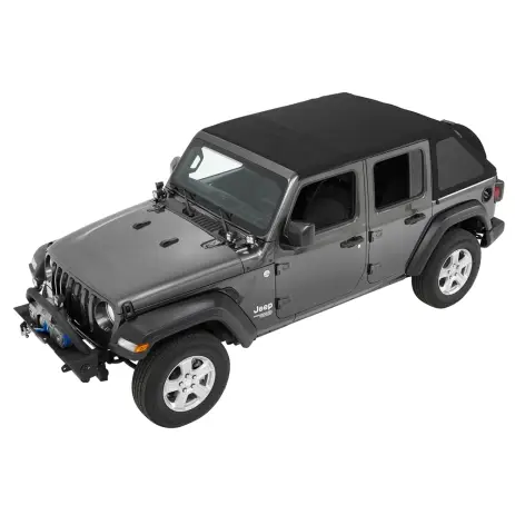 BACHE SOFTTOP TREKTOP NX BLACK TWILL COMPLETE POUR JEEP WRANGLER JL 4 PORTES Offre Spéciale