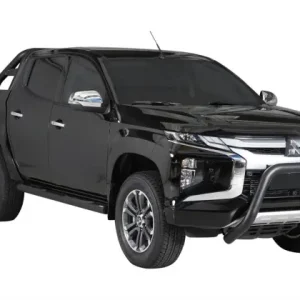 PROTECTION AVANT TUBULAIRE 76MM INOX NOIR HOMOLOGUEE CE POUR MITSUBISHI L200 A PARTIR DE 2019 Vente Flash