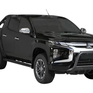 Jusqu’à Épuisement Des Stocks PROTECTION AVANT TUBULAIRE 63MM INOX NOIR HOMOLOGUEE CE POUR MITSUBISHI L200 A PARTIR DE 2019