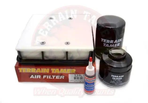 KIT DE 3 FILTRES TERRAIN TAMER POUR MITSUBISHI L200 DE 2006 A 2009 Retour Gratuit