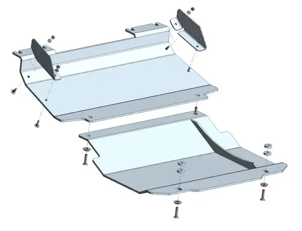BLINDAGE AVANT 6MM ALUMINIUM POUR MITSUBISHI L200 A PARTIR DE 2019 (POUR PLATINE DE MONTAGE TREUIL TECHNIK OFF ROAD) Remise
