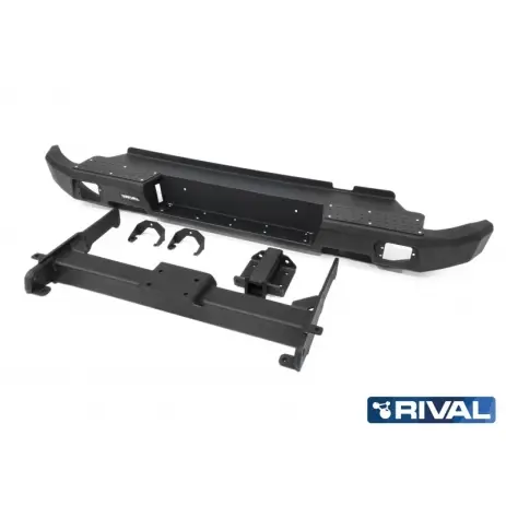 PARE CHOCS ARRIERE RIVAL EN ALUMINIUM POUR VOLKSWAGEN AMAROK A PARTIR DE 2010 SANS FEUX LED Acheter En Ligne