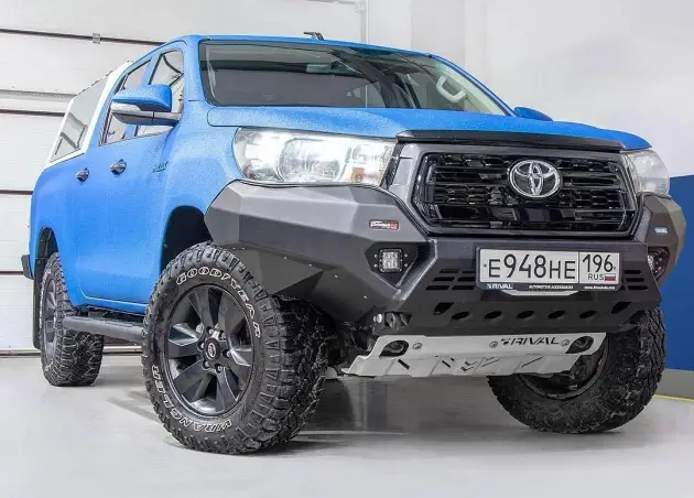 Offre Du Jour PARE CHOCS AVANT RIVAL EN ALUMINIUM POUR TOYOTA HILUX REVO INVINCIBLE SANS FEUX LED 2019-2020