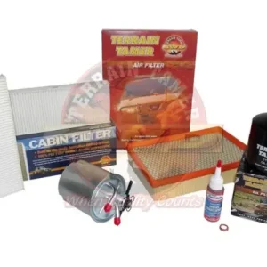 KIT 4 FILTRES TERRAIN TAMER POUR NISSAN PATHFINDER R51 ET NISSAN NAVARA D40 2.5L TURBO (NUM CHASSIS : VSK - FILTRE A CARBURANT A CARTOUCHE) Certifié