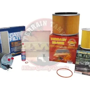 Dernier Modèle KIT 4 FILTRES TERRAIN TAMER POUR NISSAN PATROL Y61 A PARTIR DE 2007 (INJECTION COMMON RAIL- FILTRE A CARBURANT A CARTOUCHE)
