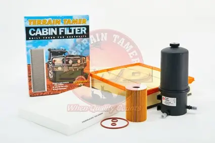 KIT 4 FILTRES TERRAIN TAMER POUR VOLKSWAGEN AMAROK 2.0 4 CYLINDRES 2011-2014 Solde