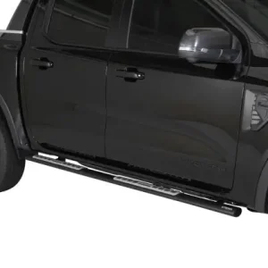 MARCHE PIEDS OVALE NOIR POUR FORD RANGER EXTRA CABINE A PARTIR DE 2012 - THERMOLAQUE NOIR Bon Marché