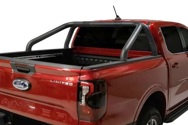 ROLL BAR INOX DOUBLE TUBE 76MM POUR FORD RANGER ET FORD RANGER RAPTOR A PARTIR DE 2023 Vente Flash